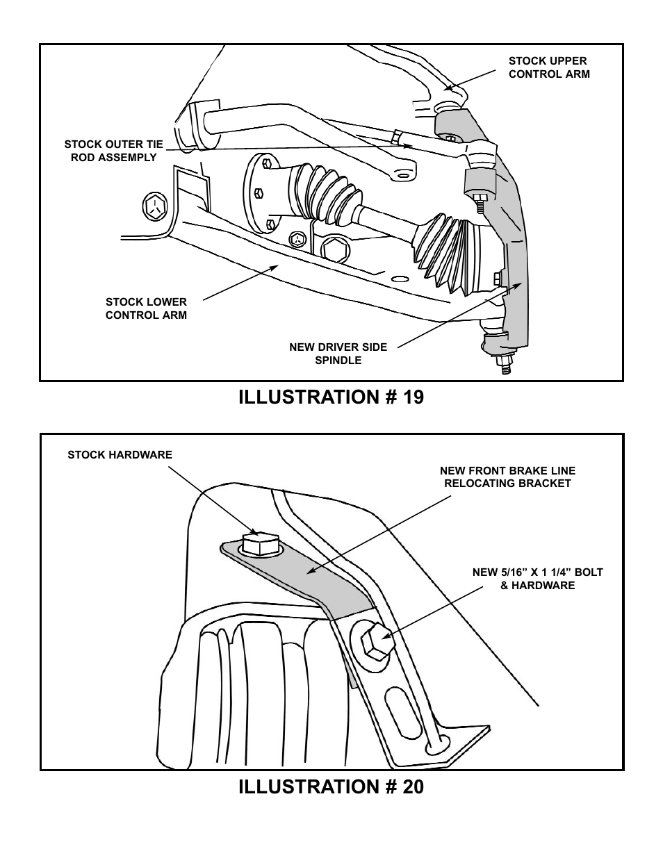 Illustration # 19, Illustration # 20 | Tuff Country 14840 - GM 94-98 Tahoe 4-door K1500 4 User Manual | Page 18 / 22