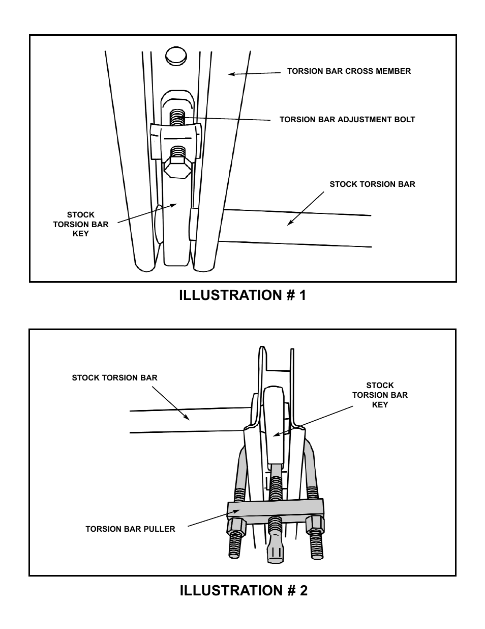 Illustration # 1 illustration # 2 | Tuff Country 14840 - GM 94-98 Tahoe 4-door K1500 4 User Manual | Page 9 / 22