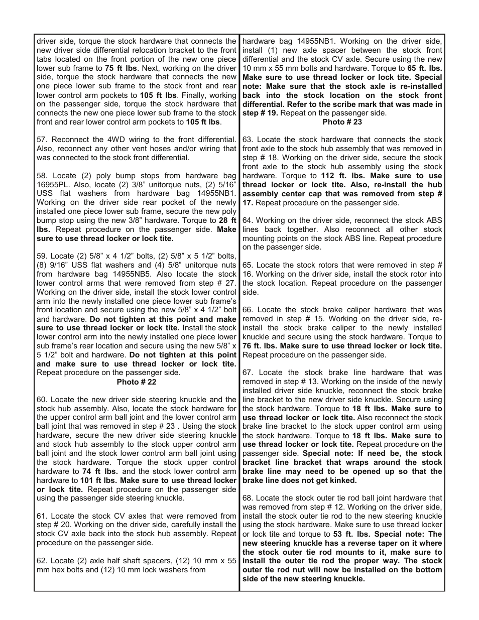Tuff Country 14956 - GM 2006 Silverado K1500 4 kit User Manual | Page 8 / 28