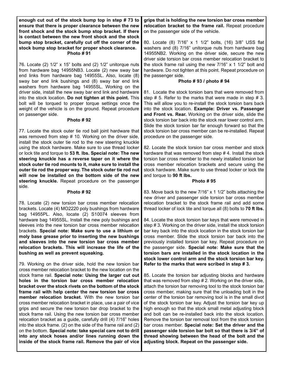 Tuff Country 14959 - GM 99-05 Silverado K1500 4 STRONG kit User Manual | Page 10 / 30
