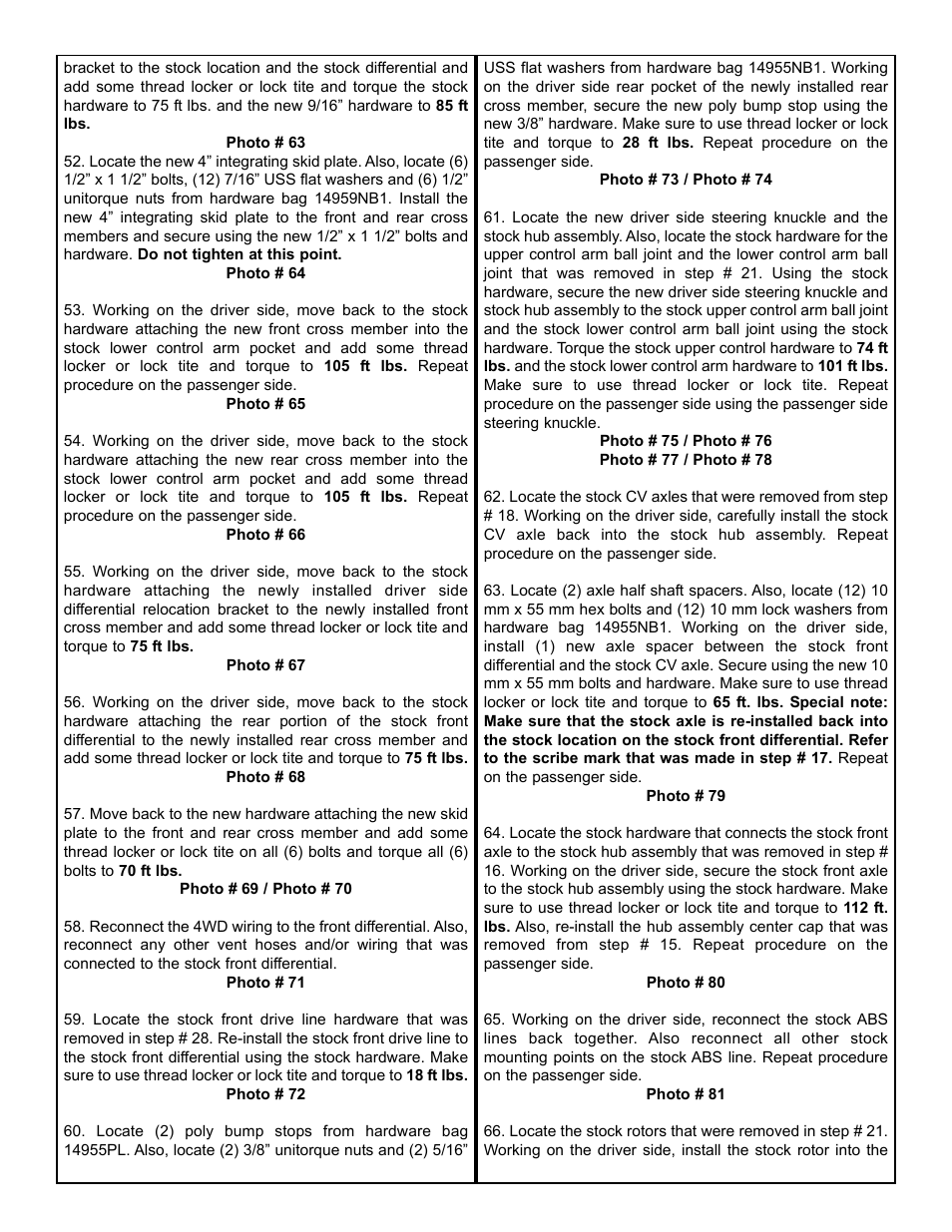 Tuff Country 14959 - GM 99-05 Silverado K1500 4 STRONG kit User Manual | Page 8 / 30
