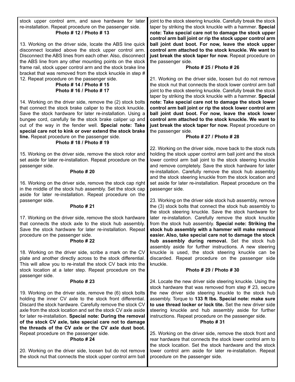Tuff Country 14962 - GM 00-03 Suburban / Tahoe K1500 4 STRONG kit User Manual | Page 5 / 31