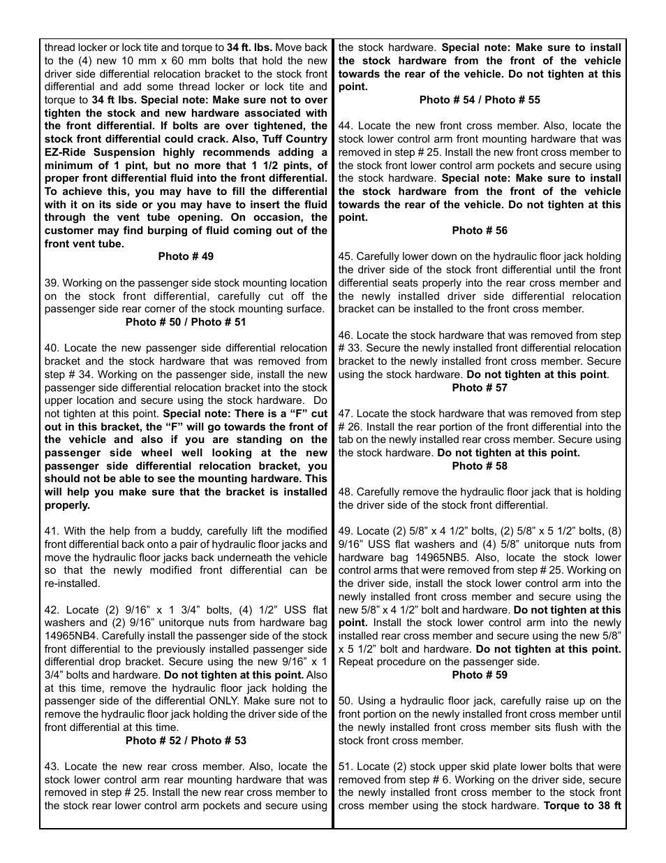 Tuff Country 14962 - GM 00-03 Suburban / Tahoe K1500 4 STRONG kit User Manual | Page 7 / 31