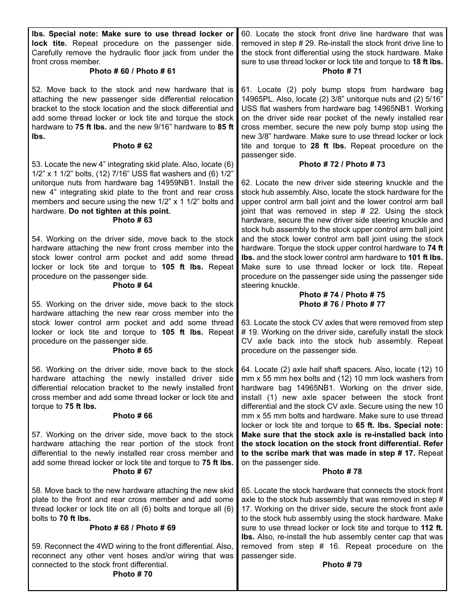 Tuff Country 14962 - GM 00-03 Suburban / Tahoe K1500 4 STRONG kit User Manual | Page 8 / 31