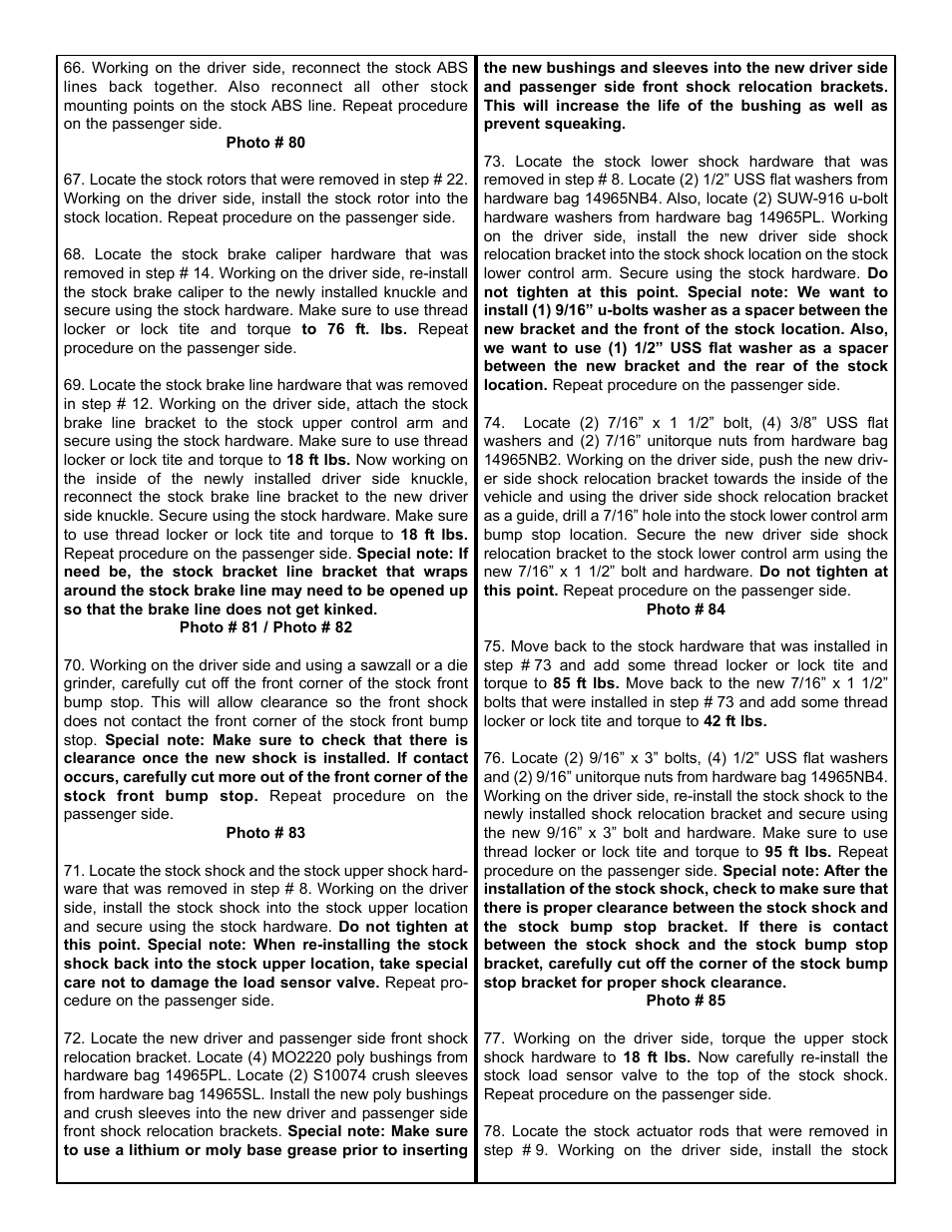 Tuff Country 14962 - GM 00-03 Suburban / Tahoe K1500 4 STRONG kit User Manual | Page 9 / 31