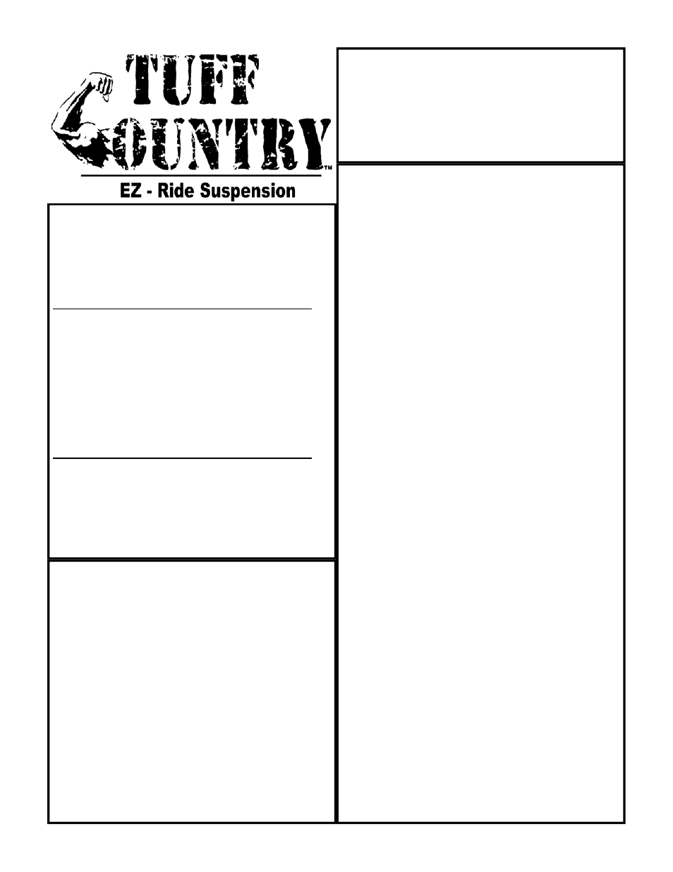 Tuff Country 14985 - GM 00-06 K2500 HD 4wd 4 kit User Manual | 23 pages