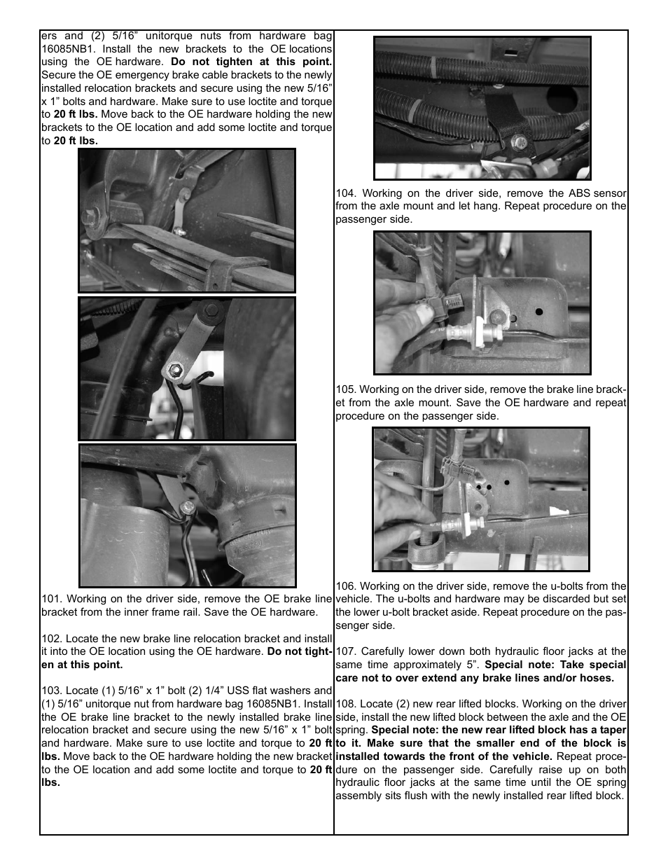 Tuff Country 16085 - GM 2011 Silverado 2500HD 6 box kit User Manual | Page 24 / 30