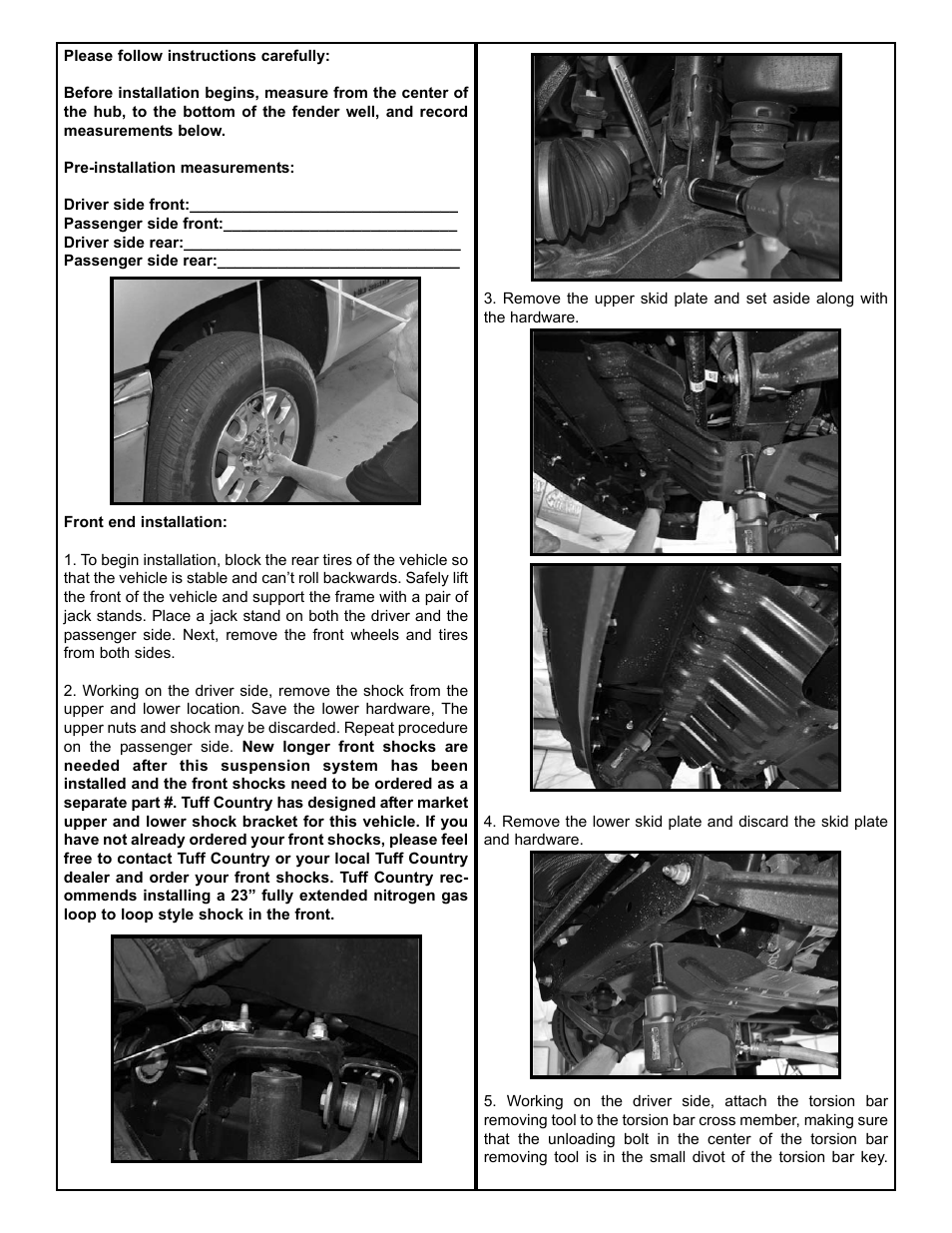 Tuff Country 16085 - GM 2011 Silverado 2500HD 6 box kit User Manual | Page 4 / 30