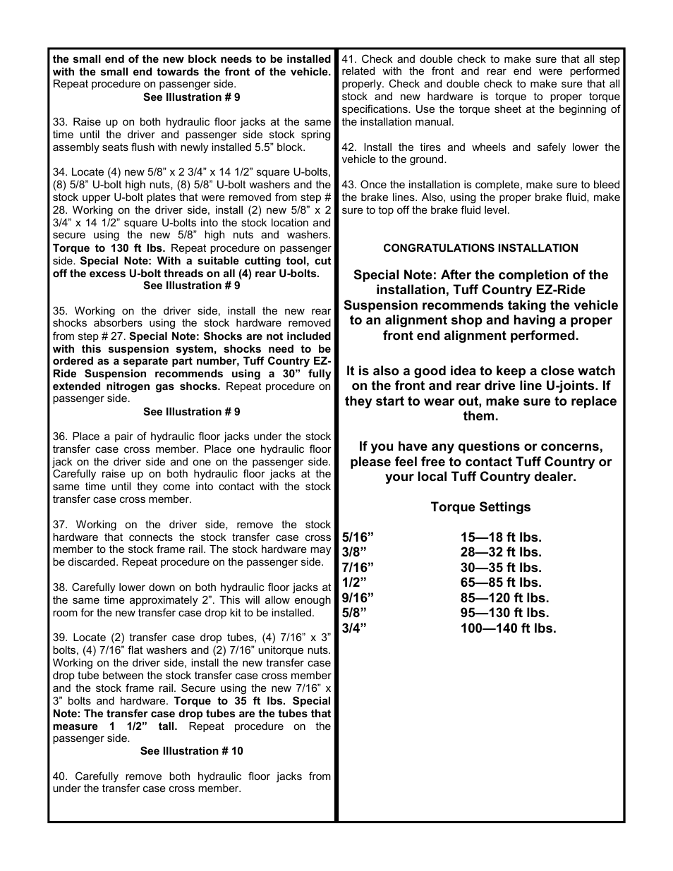 Tuff Country 16610 - GM 69-72 6 box kit User Manual | Page 5 / 10