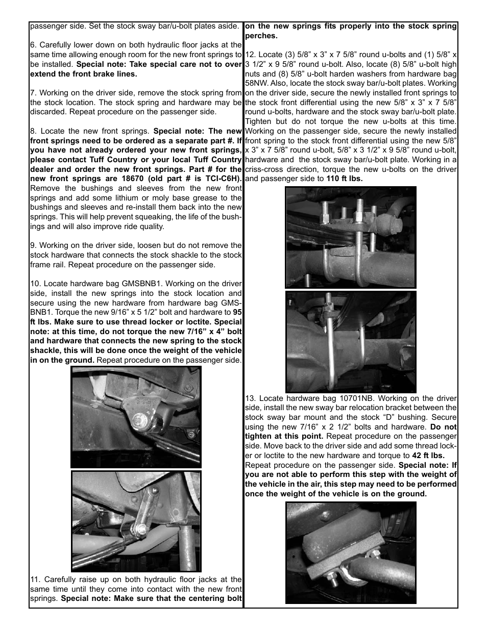 Tuff Country 16720 - GM 73-87 6 3/4 ton box kit User Manual | Page 4 / 8