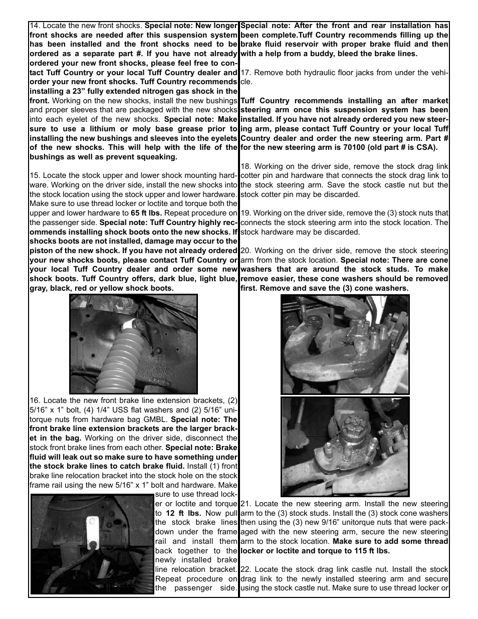 Tuff Country 16720 - GM 73-87 6 3/4 ton box kit User Manual | Page 5 / 8