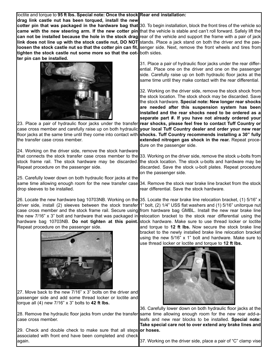 Tuff Country 16720 - GM 73-87 6 3/4 ton box kit User Manual | Page 6 / 8