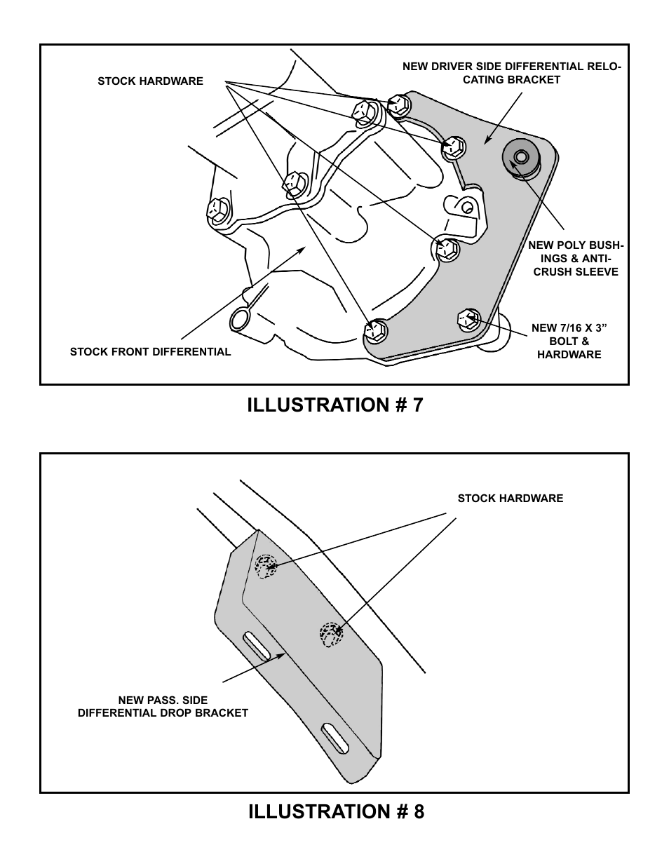 Illustration # 7 illustration # 8 | Tuff Country 16840 - GM 94-98 K1500 Tahoe 4-door 6 kit User Manual | Page 15 / 27