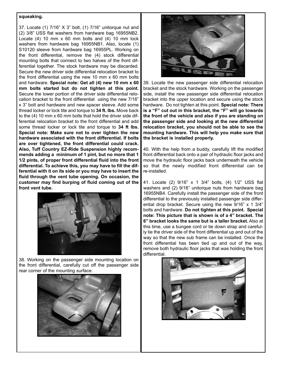 Tuff Country 16955 - GM 99-05 Silverado K1500 6 kit User Manual | Page 11 / 24