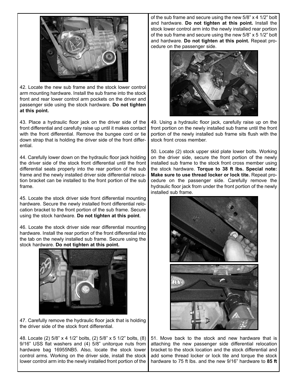 Tuff Country 16955 - GM 99-05 Silverado K1500 6 kit User Manual | Page 12 / 24