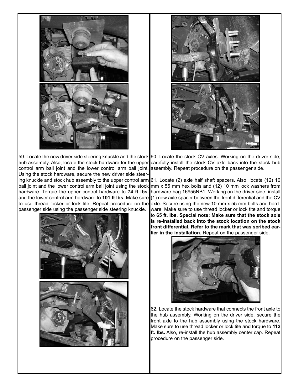 Tuff Country 16955 - GM 99-05 Silverado K1500 6 kit User Manual | Page 14 / 24