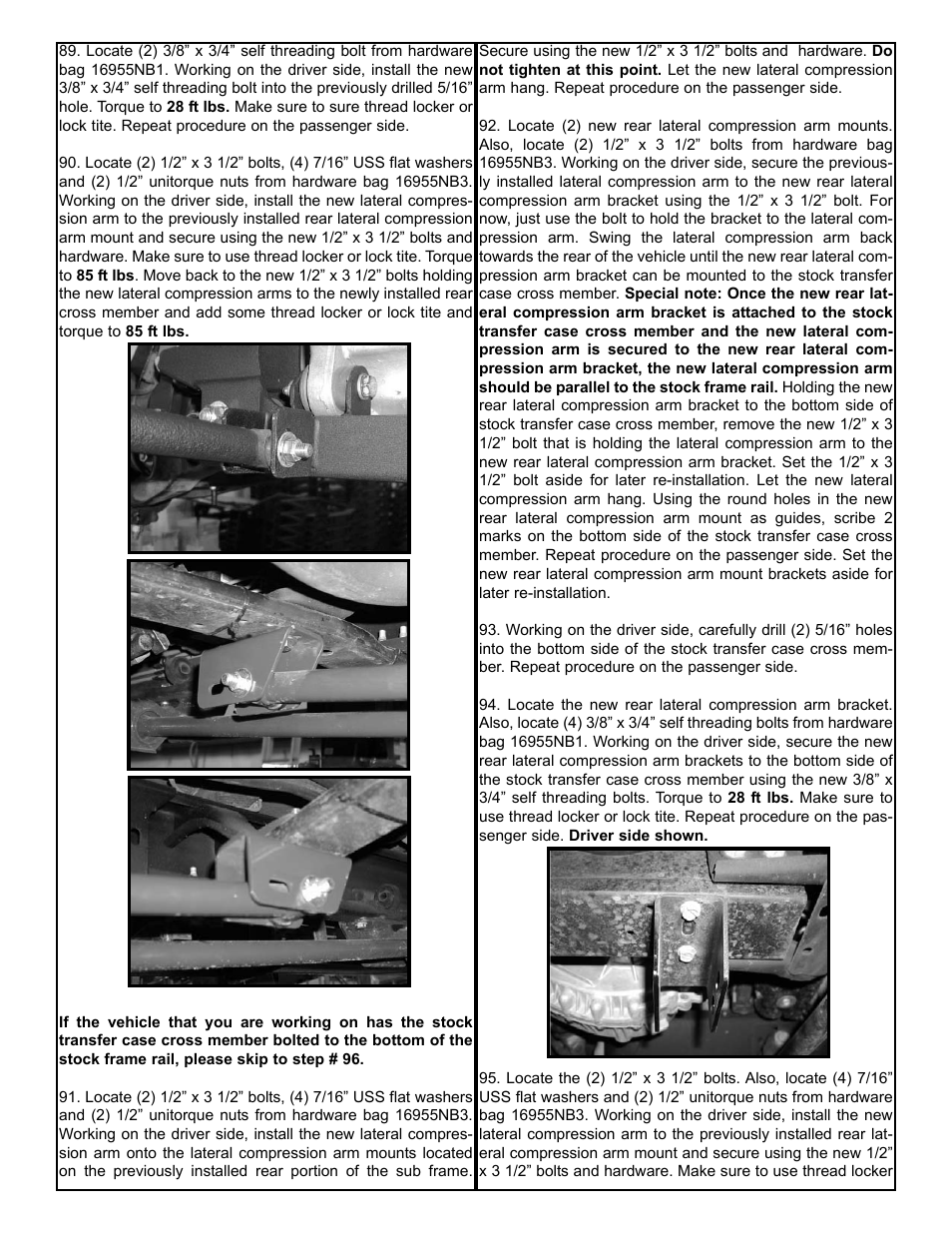 Tuff Country 16955 - GM 99-05 Silverado K1500 6 kit User Manual | Page 19 / 24