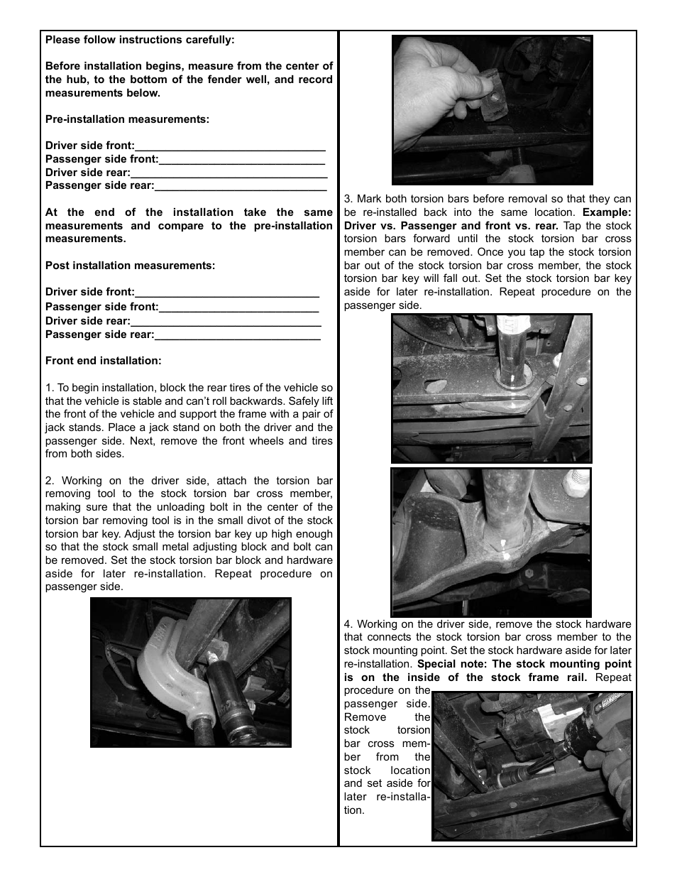 Tuff Country 16955 - GM 99-05 Silverado K1500 6 kit User Manual | Page 4 / 24
