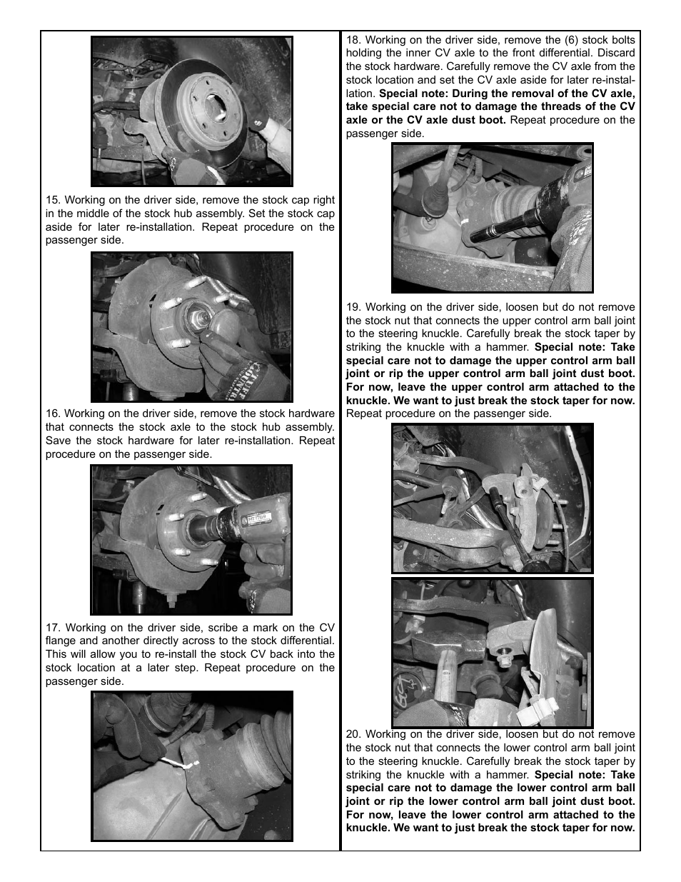 Tuff Country 16955 - GM 99-05 Silverado K1500 6 kit User Manual | Page 7 / 24