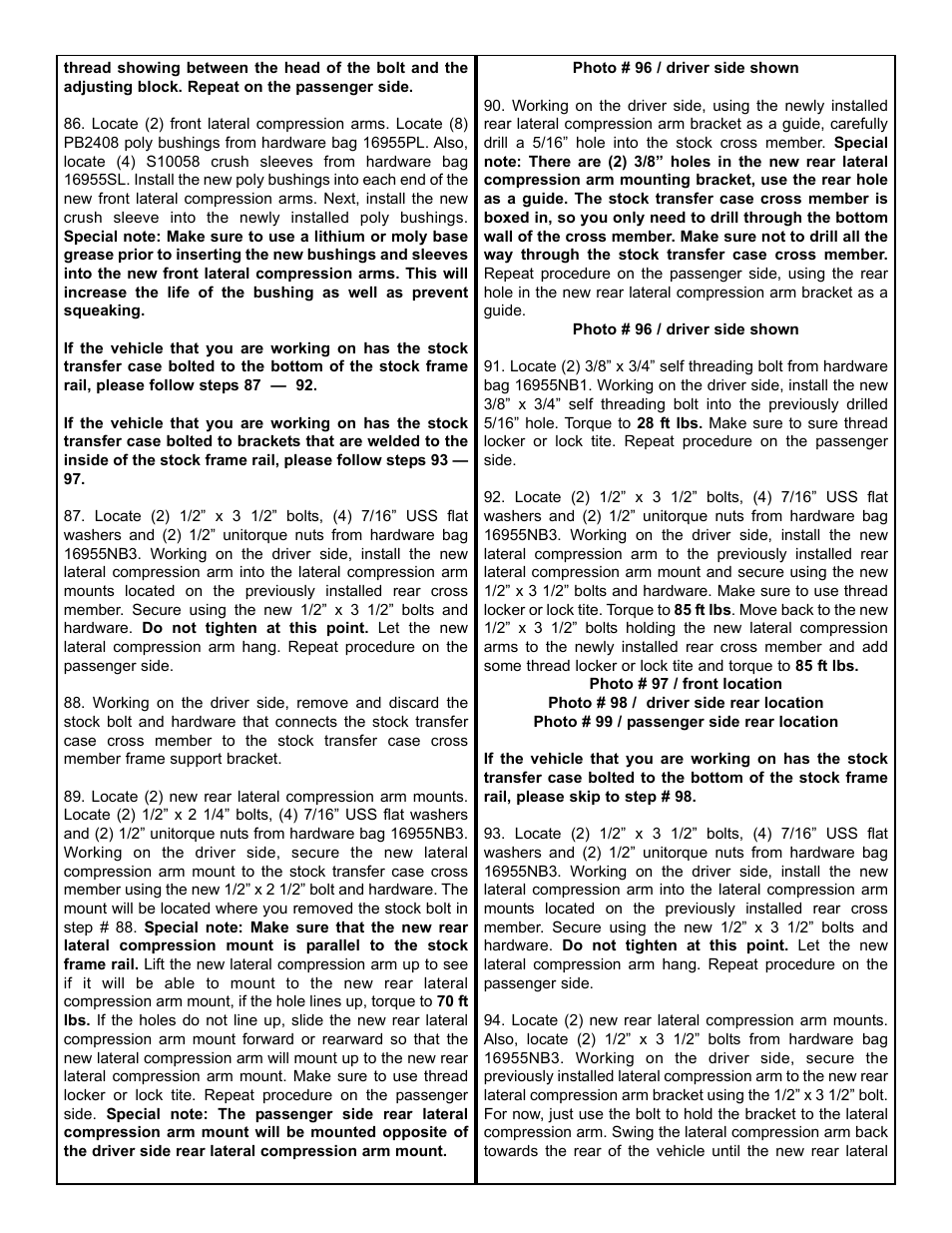 Tuff Country 16959 - GM 99-05 K1500 4wd 6 kit User Manual | Page 11 / 33
