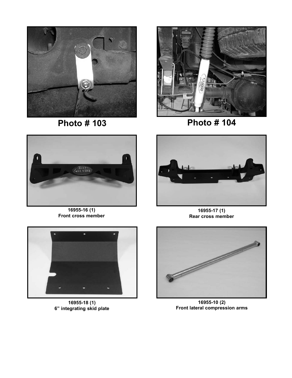 Tuff Country 16959 - GM 99-05 K1500 4wd 6 kit User Manual | Page 32 / 33