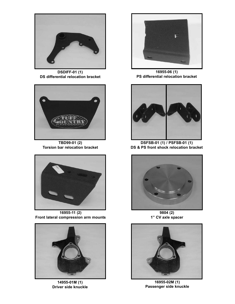 Tuff Country 16959 - GM 99-05 K1500 4wd 6 kit User Manual | Page 33 / 33