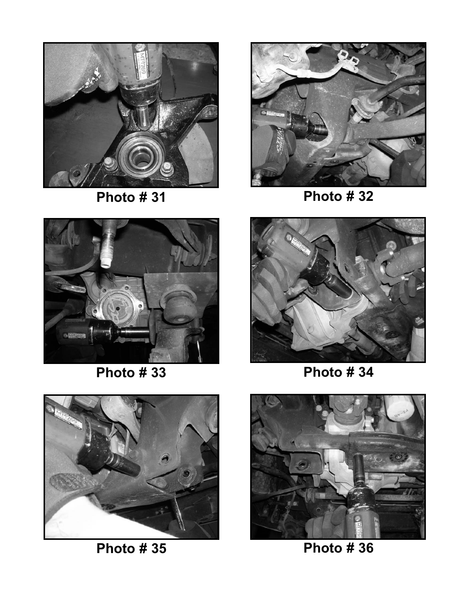 Tuff Country 16961 - GM 2006 K1500 4wd 6 kit (w/factory air shocks) User Manual | Page 20 / 33