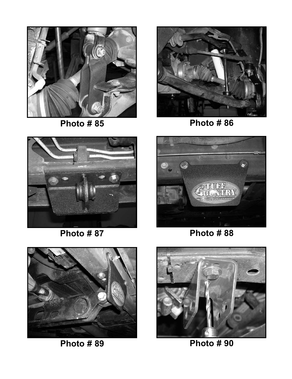 Tuff Country 16961 - GM 2006 K1500 4wd 6 kit (w/factory air shocks) User Manual | Page 29 / 33