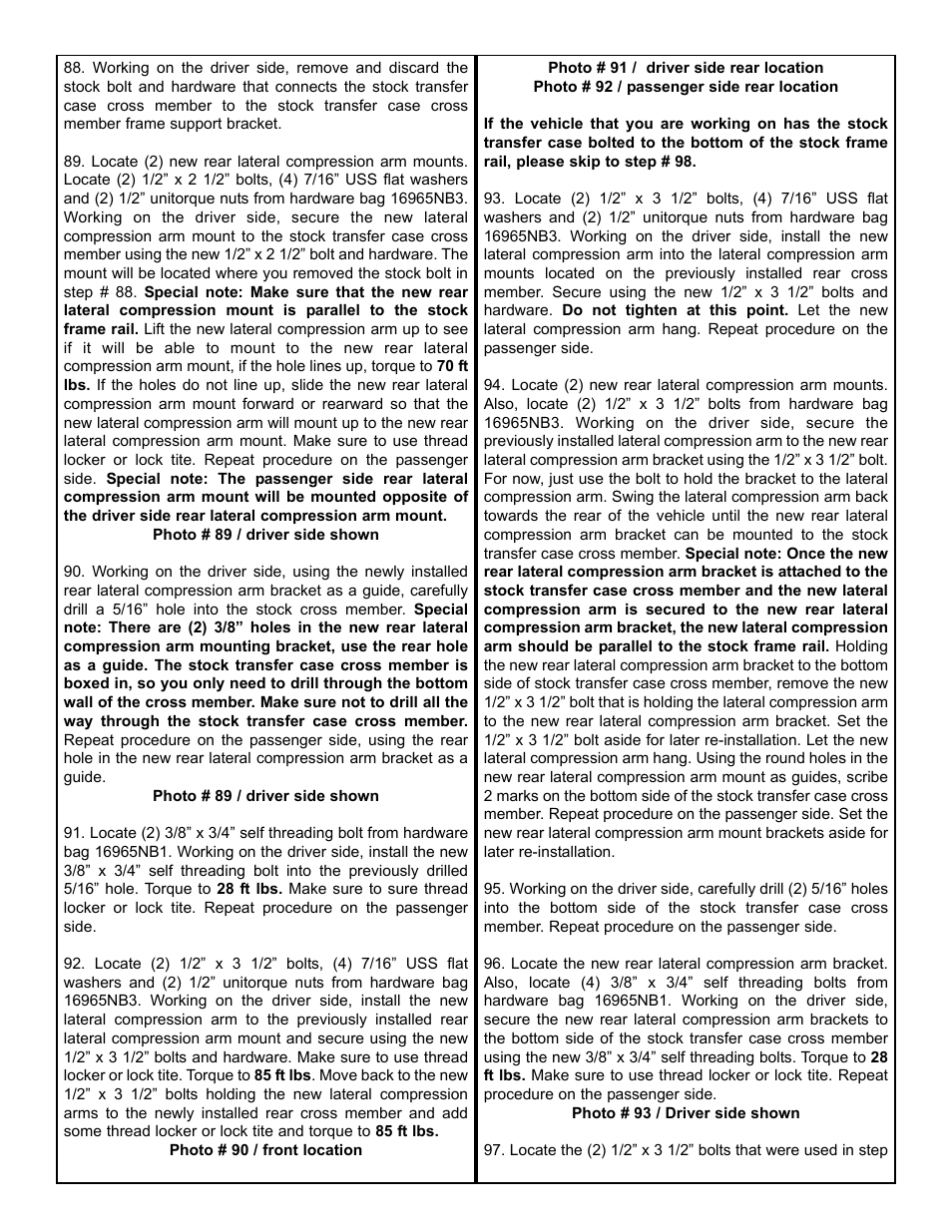 Tuff Country 16962 - GM 00-03 Suburban / Tahoe K1500 6 STRONG kit User Manual | Page 11 / 33