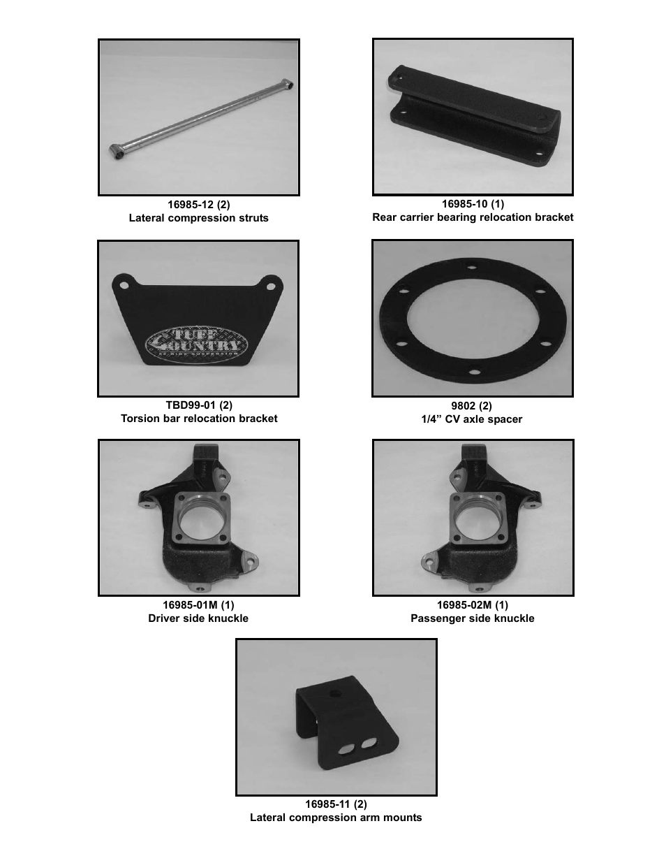 Tuff Country 16994 - GM 01-06 K3500 HD 4wd 6 kit User Manual | Page 28 / 28