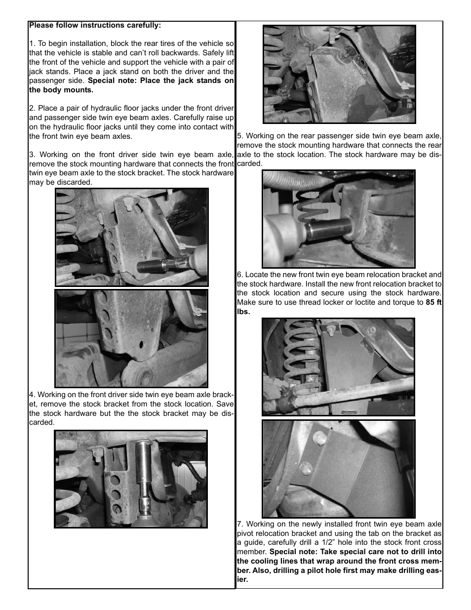 Tuff Country 20816 - Ford Ranger / Explorer axle pivot brackets User Manual | Page 3 / 6