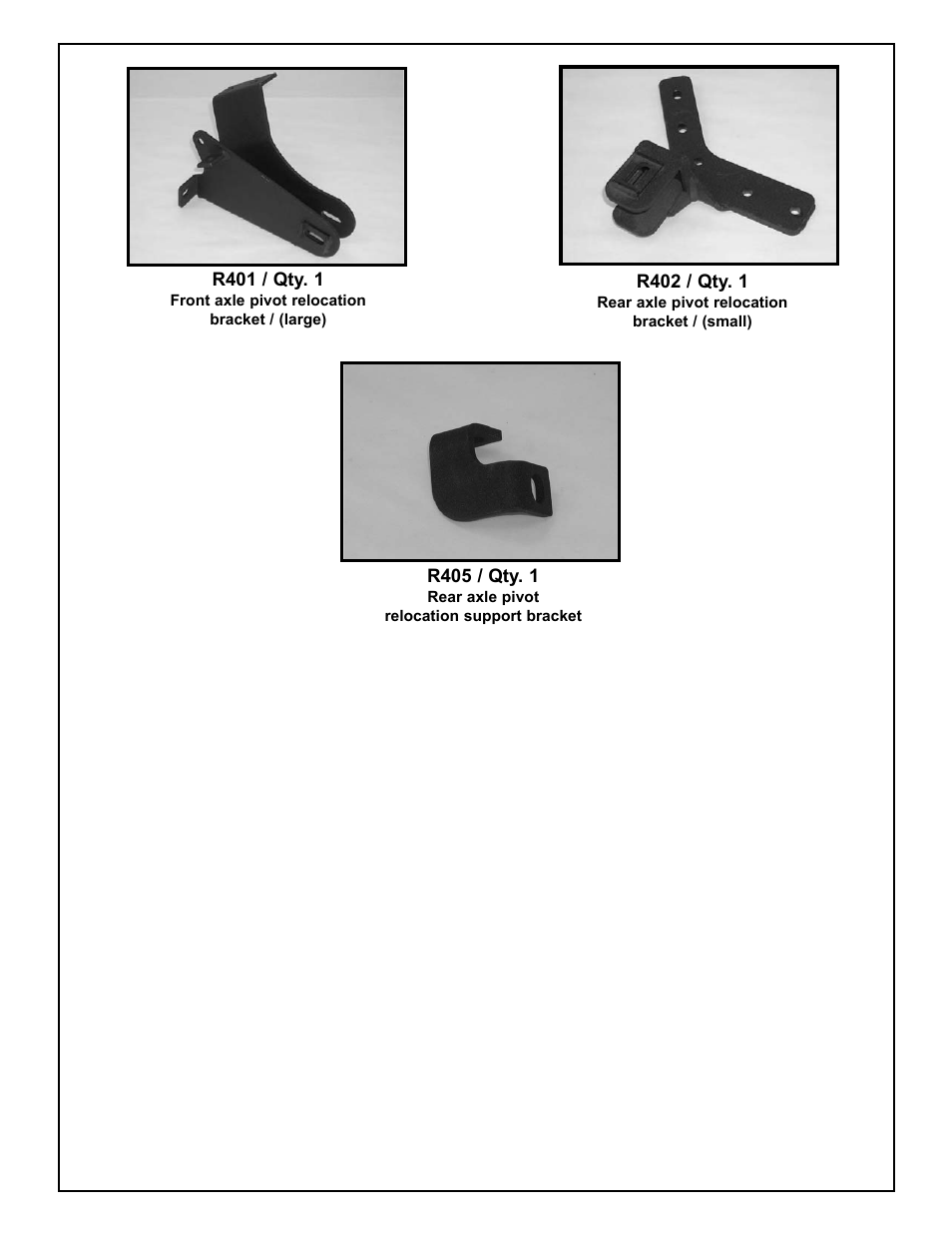 Tuff Country 20816 - Ford Ranger / Explorer axle pivot brackets User Manual | Page 6 / 6