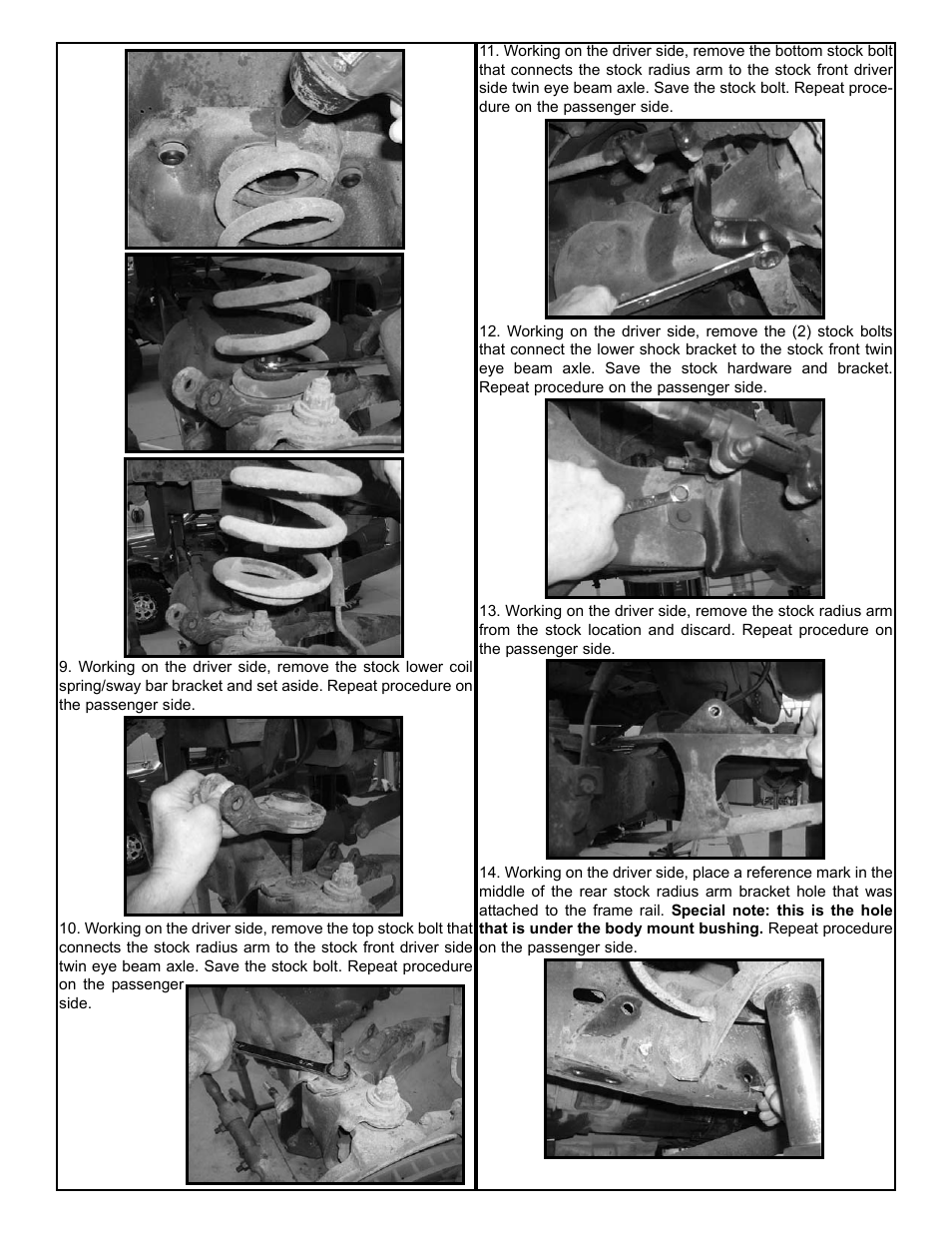 Tuff Country 20801 - Ford 81-96 F150 Extended Radius Arm Kit User Manual | Page 4 / 8
