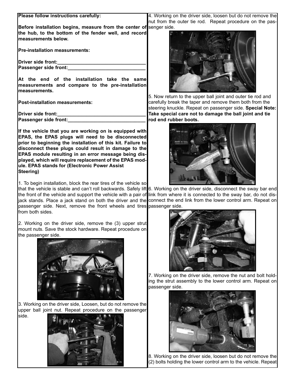 Tuff Country 22909 - Ford 09-13 F150 Leveling Kit User Manual | Page 3 / 4