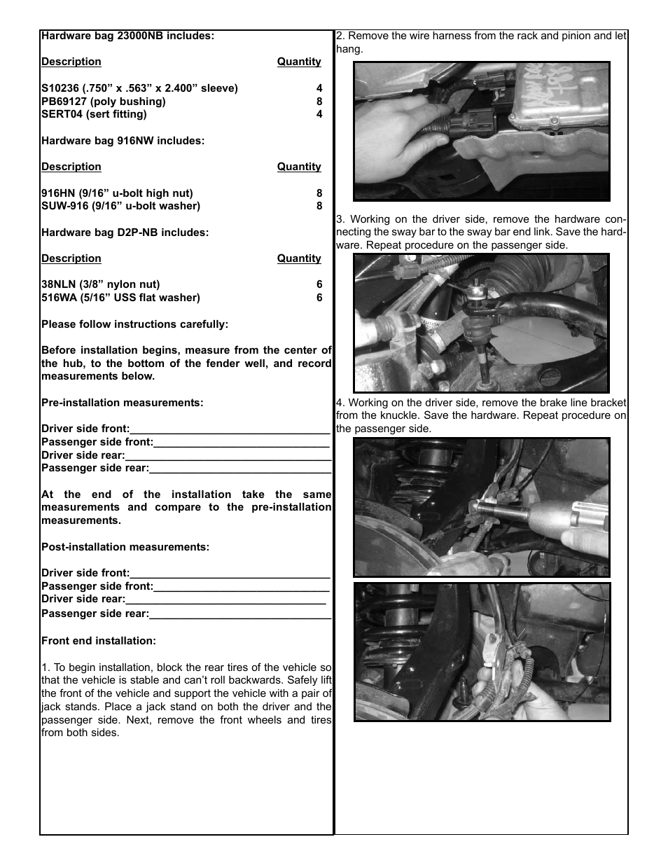 Tuff Country 23000 - Ford 09-13 F150 3 lift kit User Manual | Page 3 / 12