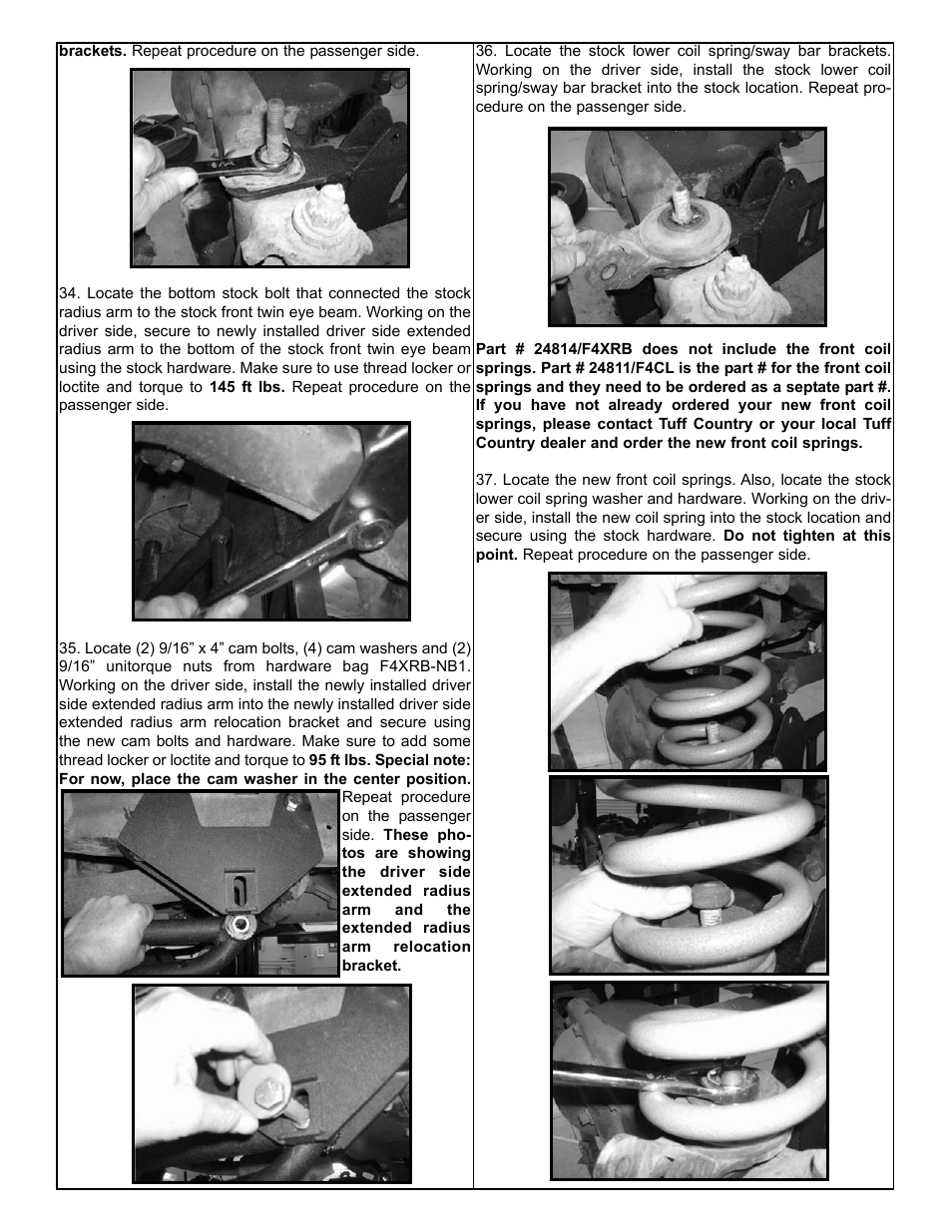 Tuff Country 24814 - Ford 80-96 F150 4 performance box kit User Manual | Page 10 / 16