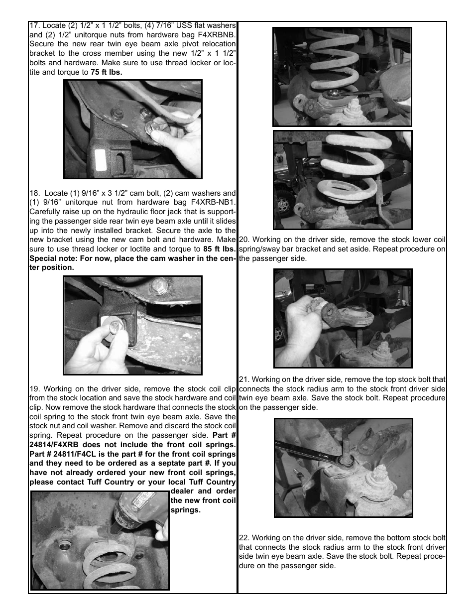 Tuff Country 24814 - Ford 80-96 F150 4 performance box kit User Manual | Page 7 / 16