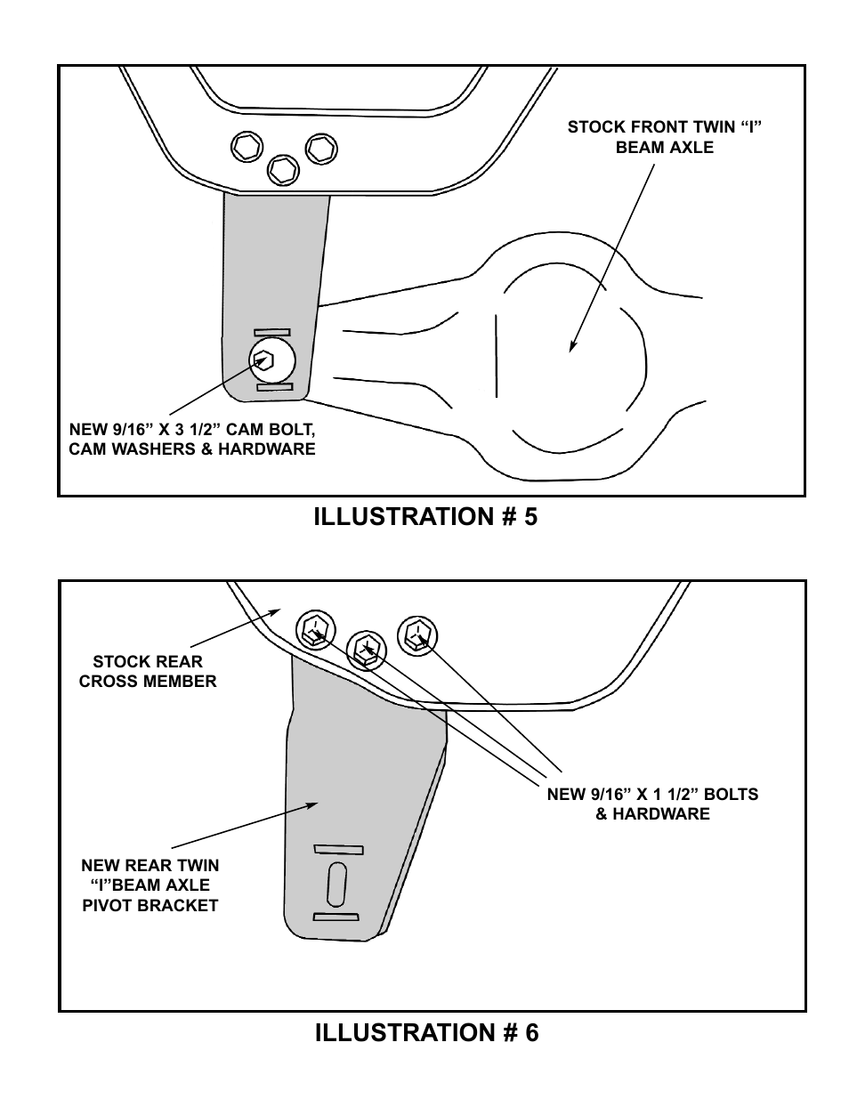 Illustration # 5 illustration # 6 | Tuff Country 24821 - Ford 1997 F250 4 box kit User Manual | Page 10 / 12