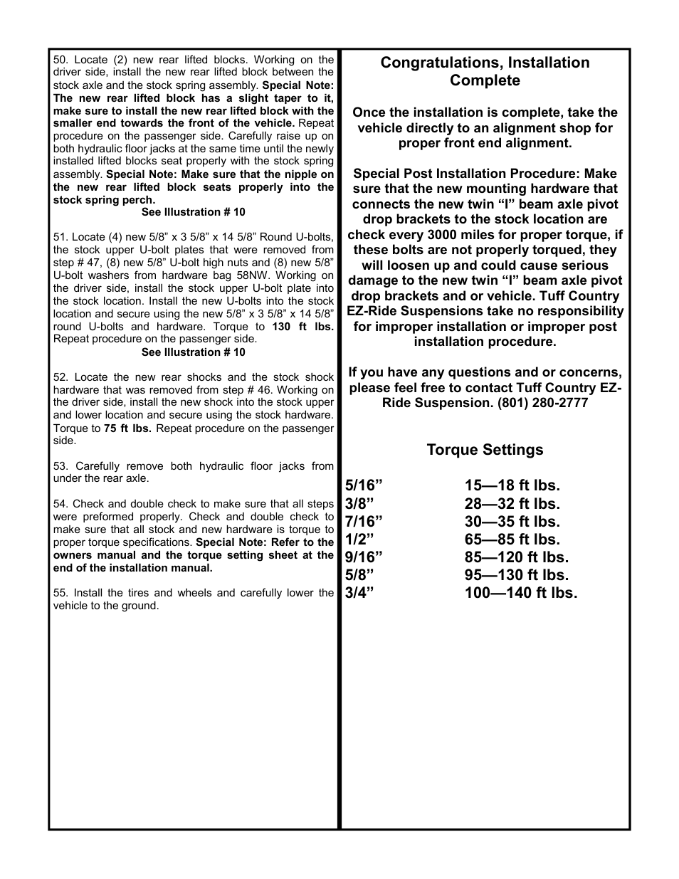 Tuff Country 24821 - Ford 1997 F250 4 box kit User Manual | Page 7 / 12