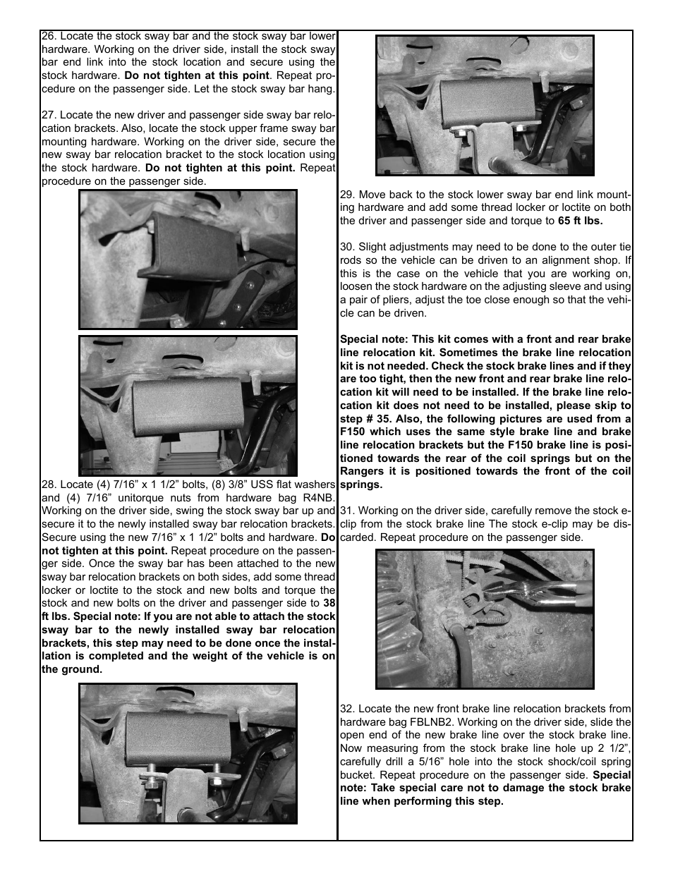 Tuff Country 24860 - Ford 83-97 Ranger 4 box kit User Manual | Page 9 / 13