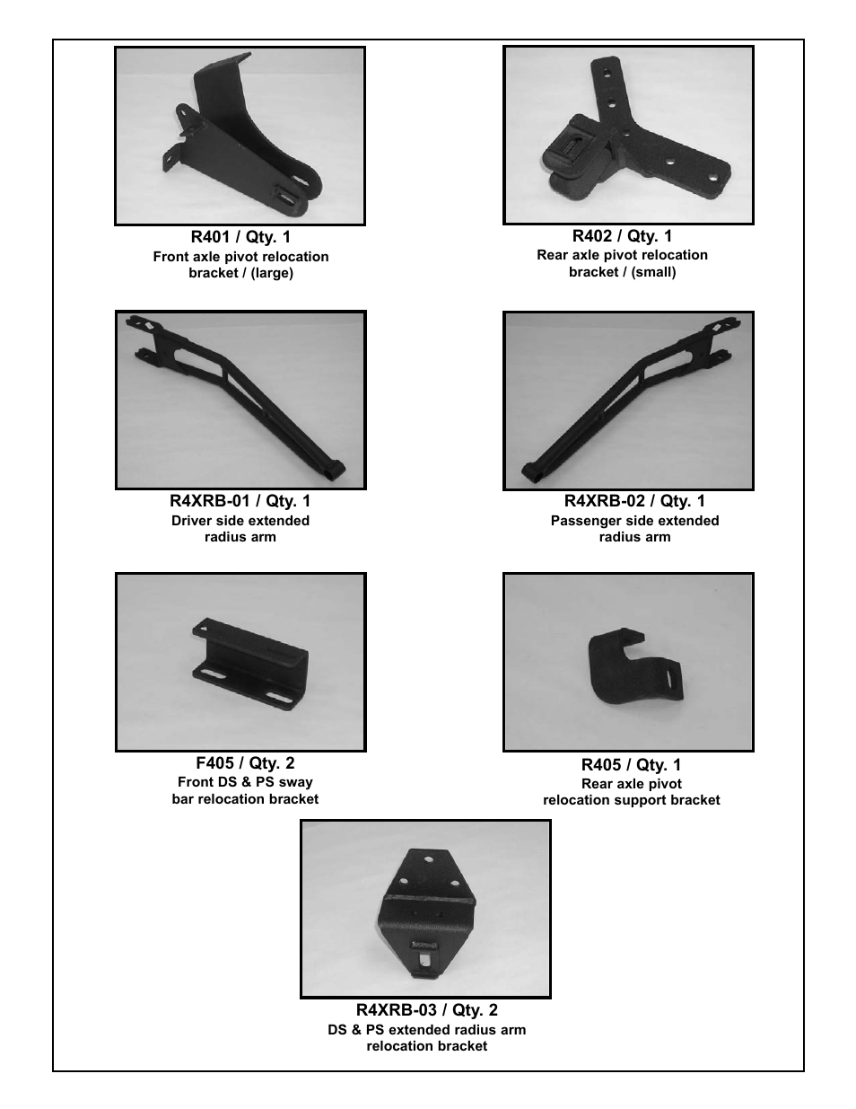 Tuff Country 24862 - Ford 83-97 Ranger/Explorer 4 box kit (performance kit) User Manual | Page 16 / 16