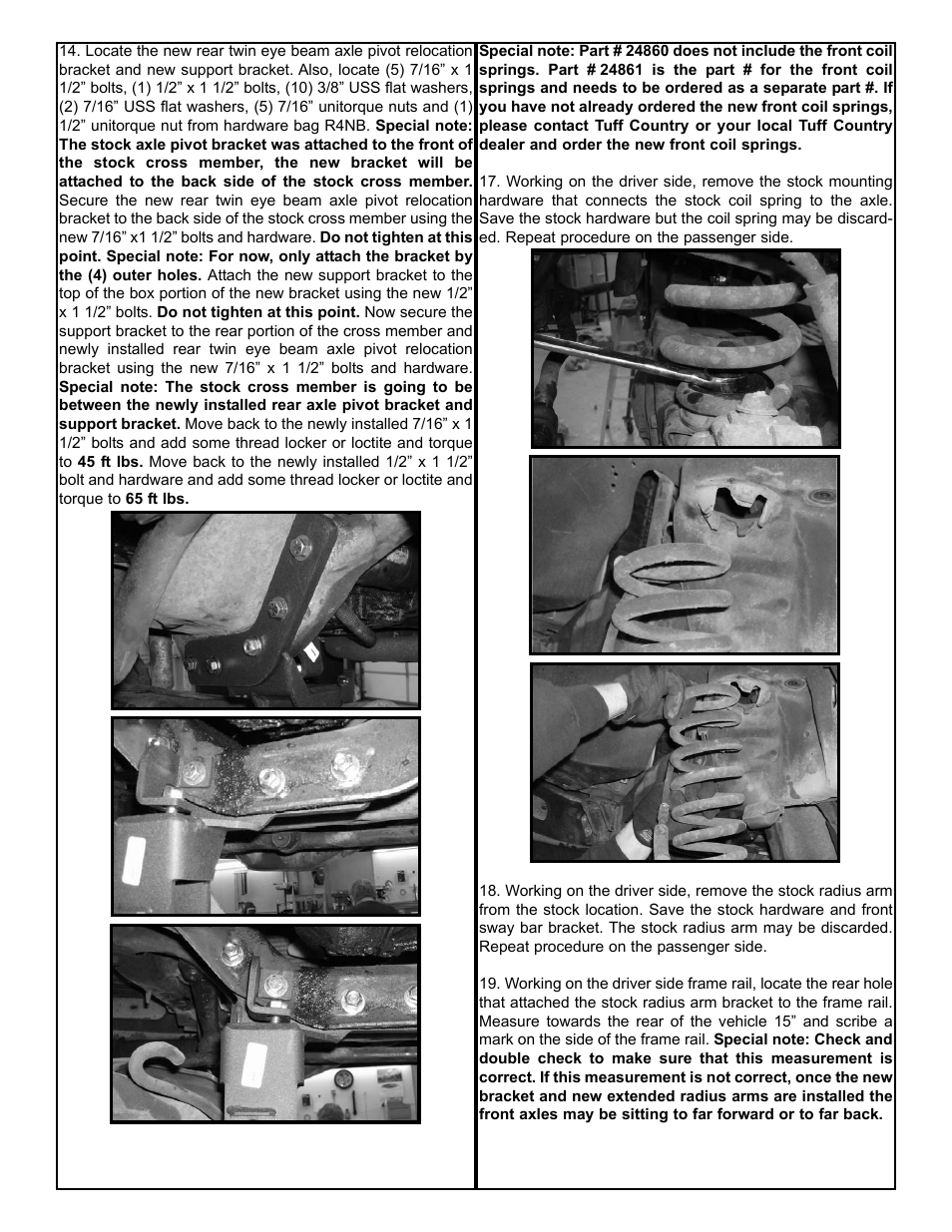 Tuff Country 24862 - Ford 83-97 Ranger/Explorer 4 box kit (performance kit) User Manual | Page 6 / 16