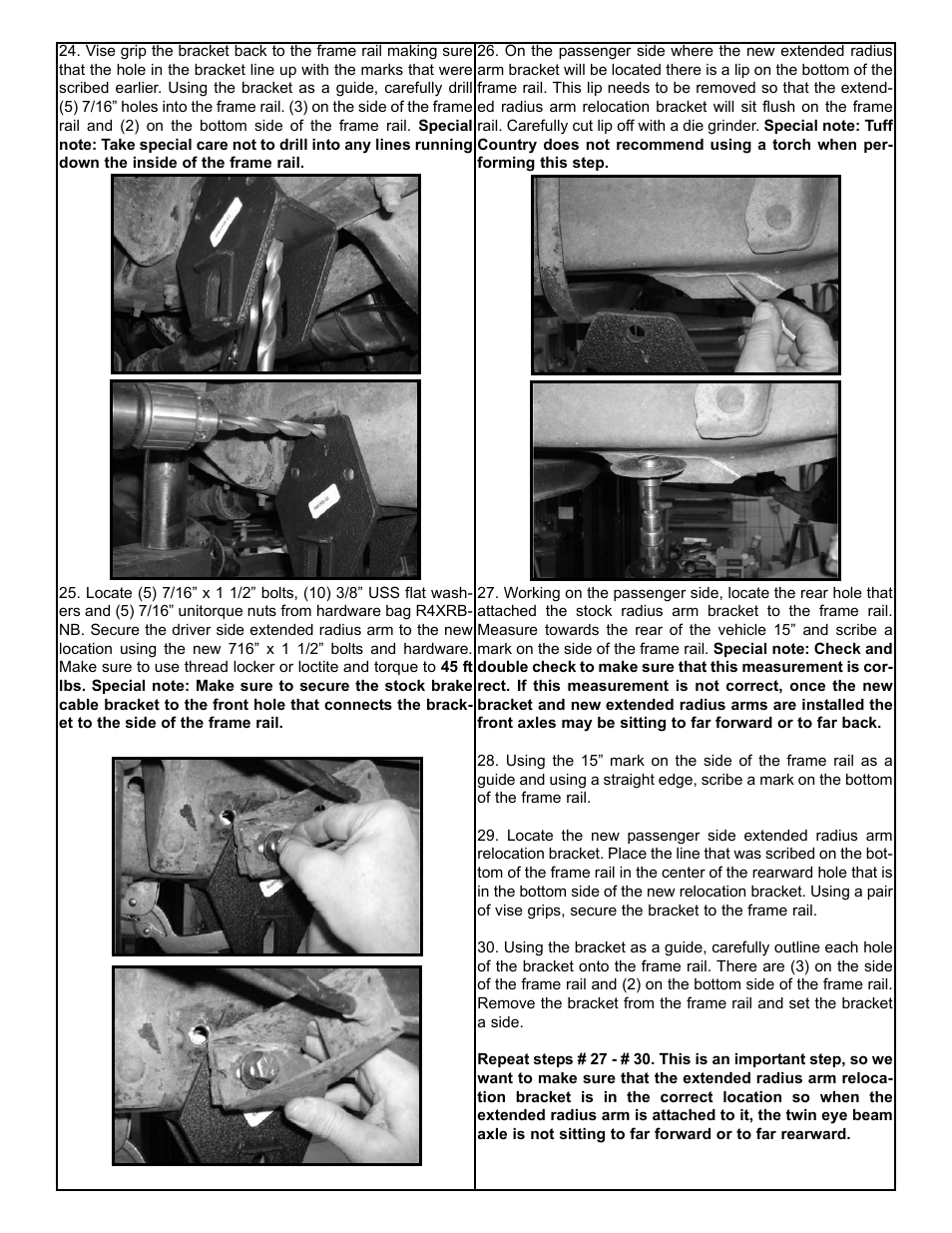 Tuff Country 24862 - Ford 83-97 Ranger/Explorer 4 box kit (performance kit) User Manual | Page 8 / 16