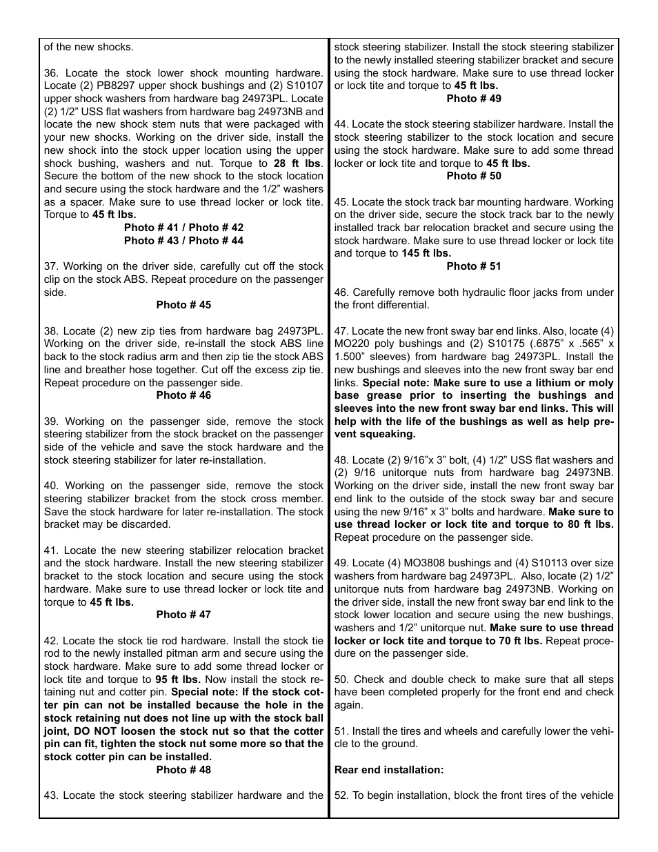 Tuff Country 24973 - Ford 05-07 F250/F350 5 box kit User Manual | Page 6 / 18