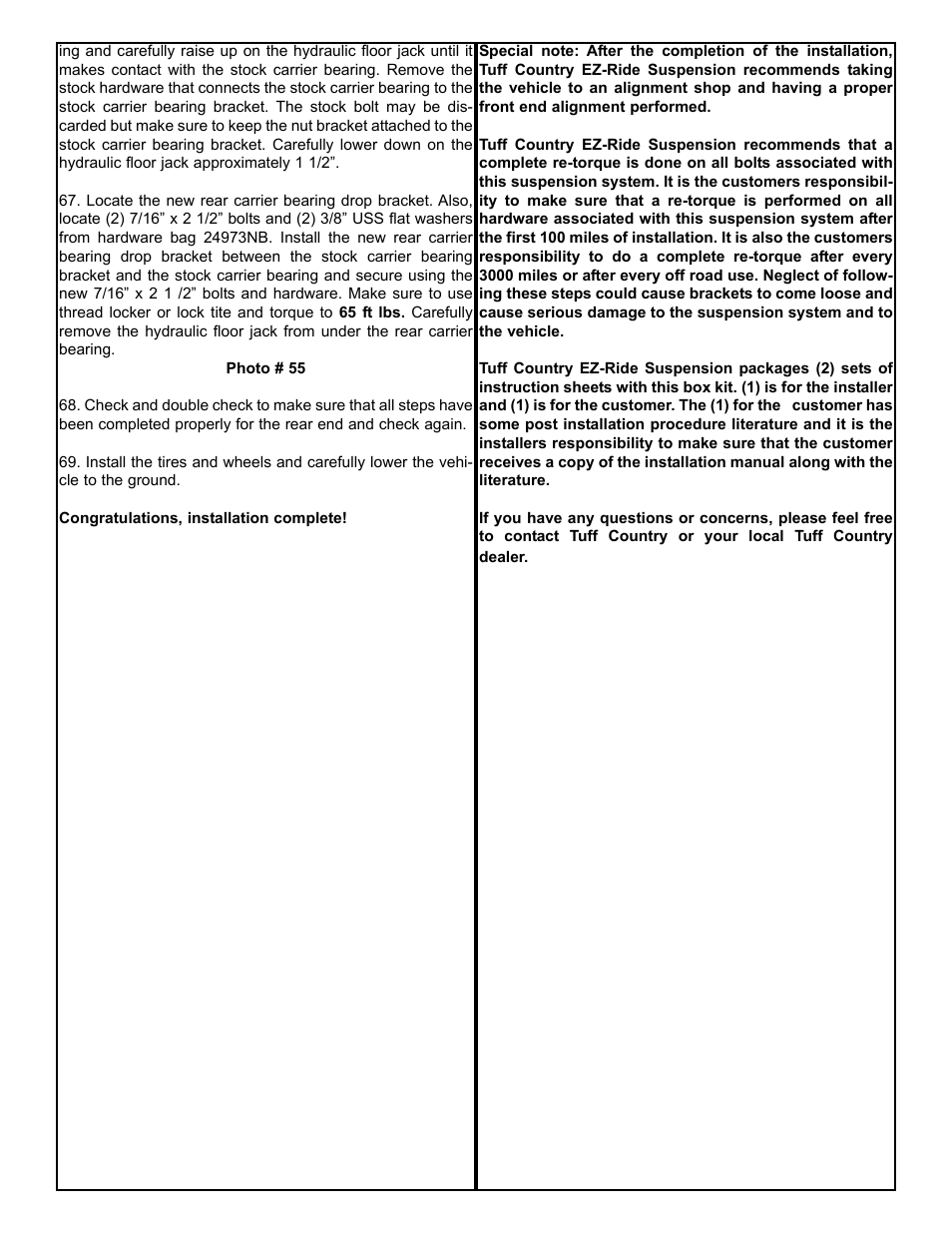 Tuff Country 24973 - Ford 05-07 F250/F350 5 box kit User Manual | Page 8 / 18