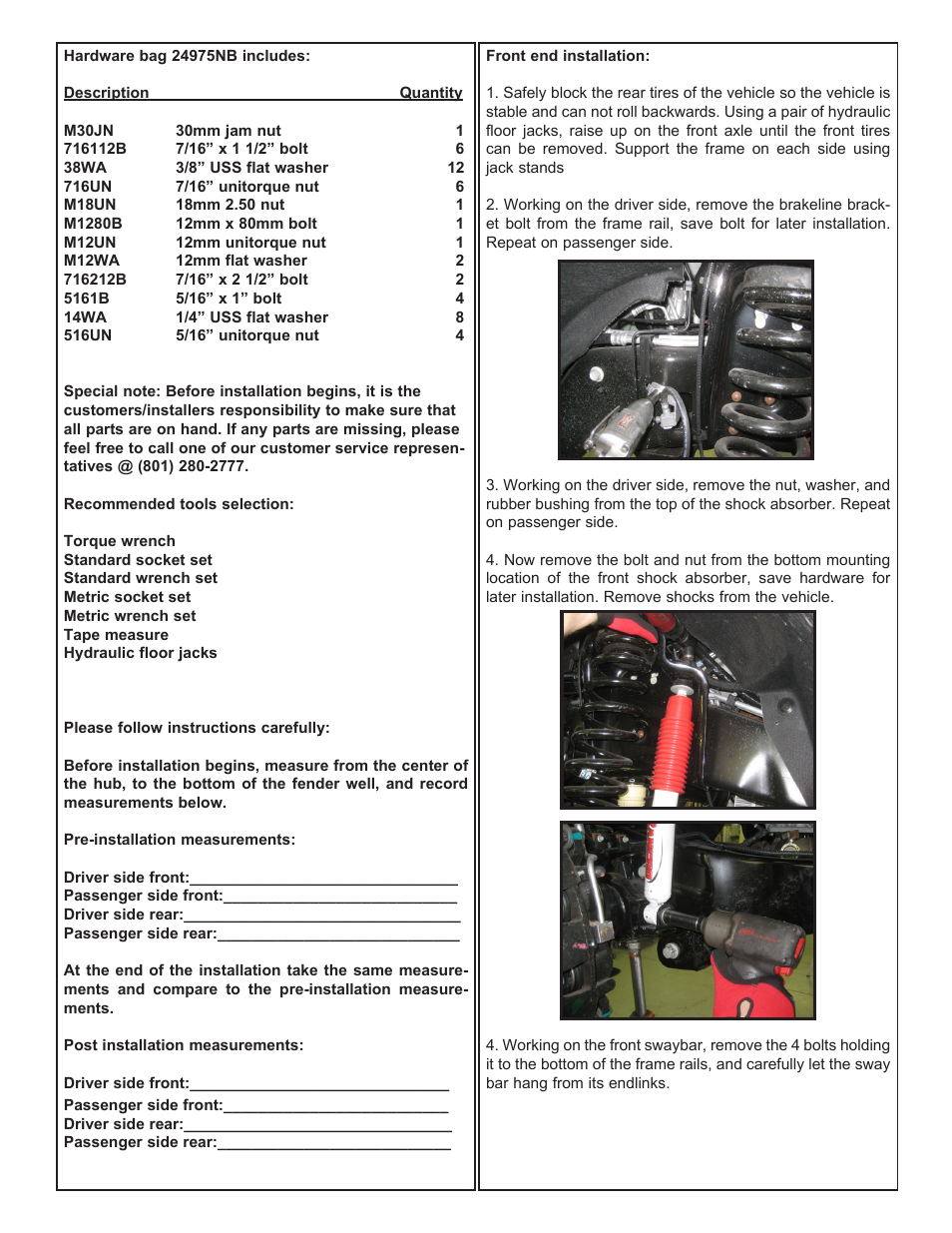 Tuff Country 24975 - Ford 08-14 F250/F350 5 box kit User Manual | Page 3 / 13