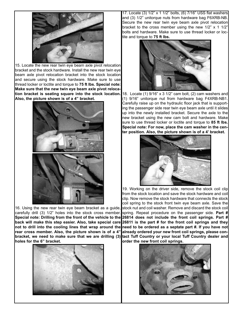 Tuff Country 26814 - Ford 80-96 6 box kit User Manual | Page 6 / 15