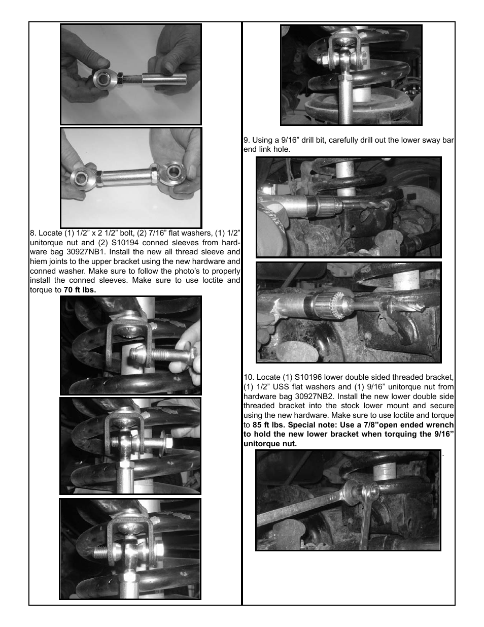 Tuff Country 30927 - Dodge 94-12 Ram 4wd Adjustable Sway Bar End Links User Manual | Page 4 / 5