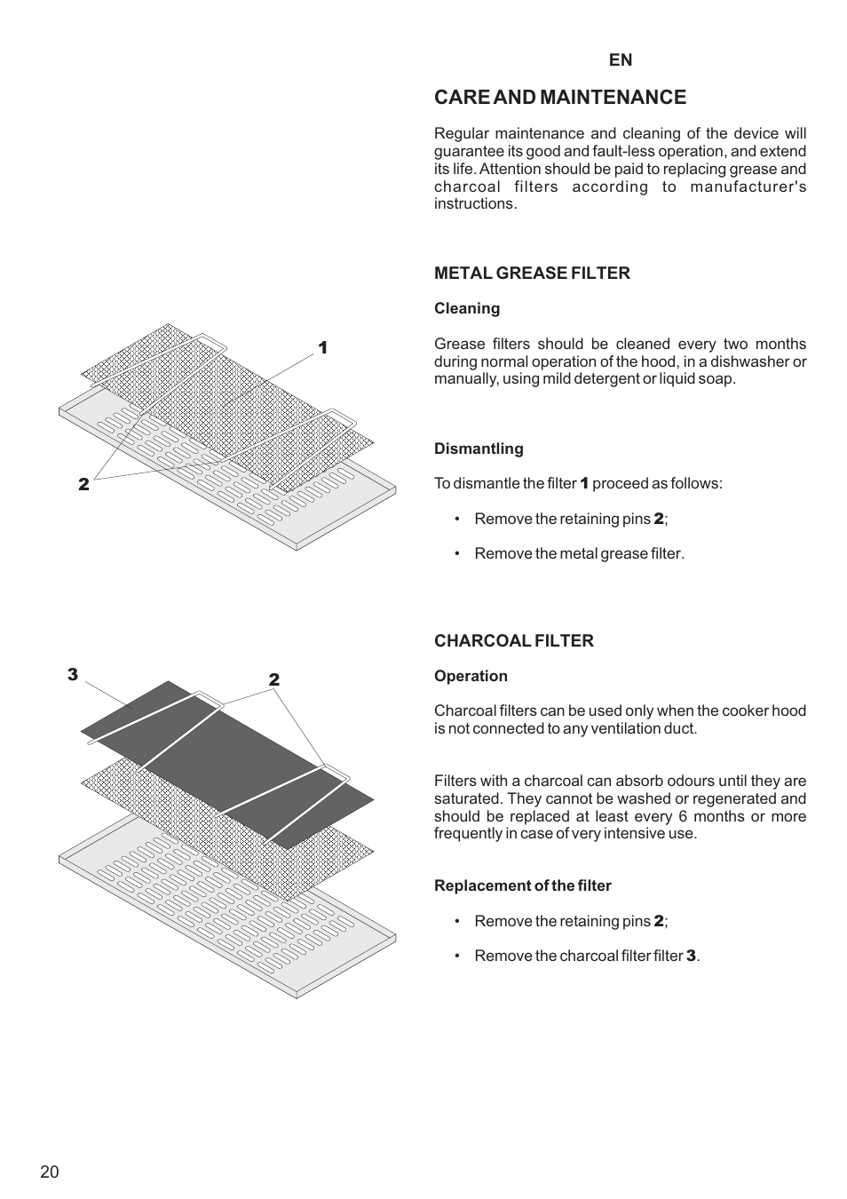 Care and maintenance | Kaiser A501N User Manual | Page 20 / 34