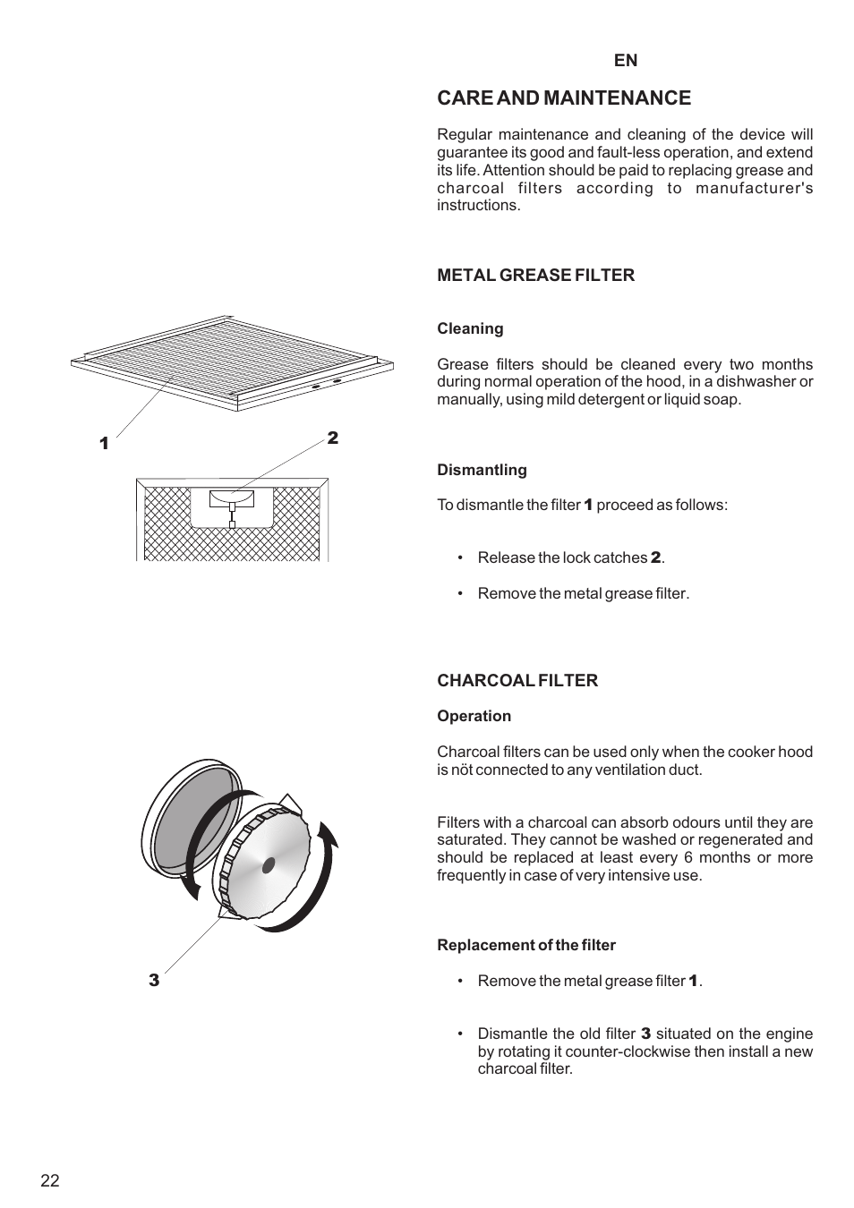 Care and maintenance | Kaiser EA64.. User Manual | Page 22 / 36